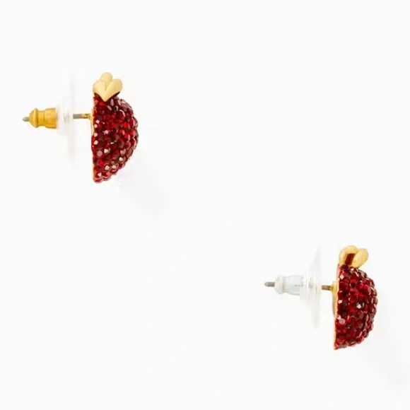 Kate Spade Dashing Beauty Apple Stud Earrings - Picture 3 of 4